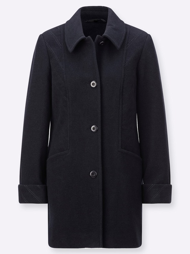 Classic Wolljacke ohne Kapuze