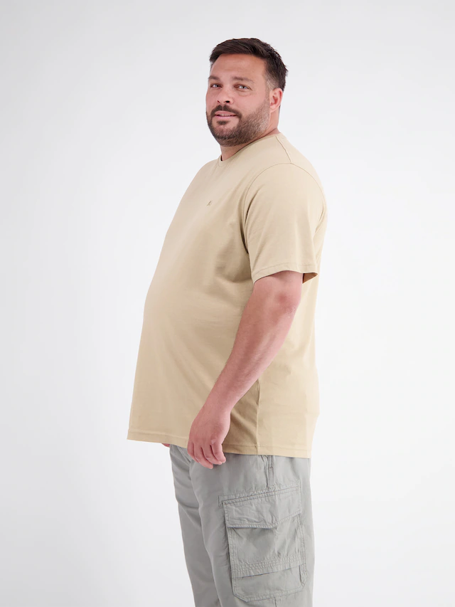 LERROS Rundhalsshirt »T-Shirt mit Rundkragen aus weicher Baumwolle, große Größen«