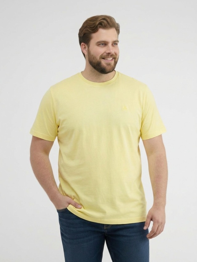 LERROS Rundhalsshirt »T-Shirt mit Rundkragen aus weicher Baumwolle, große Größen«