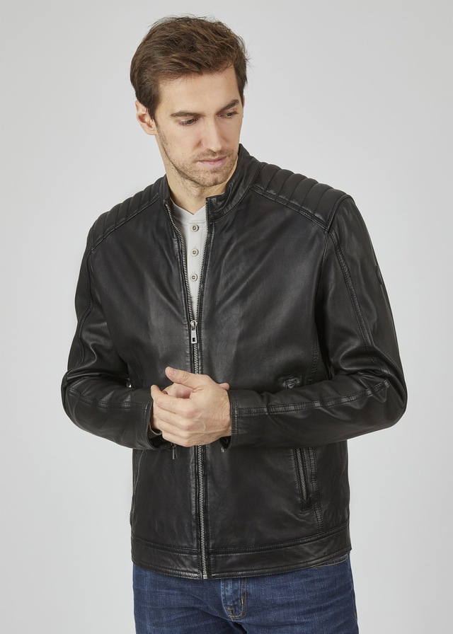 bugatti Blouson »BUAPOLLO« ohne Kapuze mit Schultersteppung und Reißverschlüssen