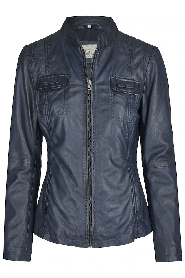 7eleven Bikerjacke »SEFELIDA« ohne Kapuze mit Brusttaschen