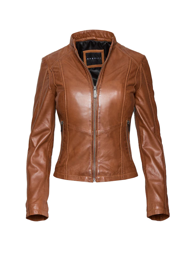 bugatti Lederjacke »BULady-114« ohne Kapuze aus weichem Leder
