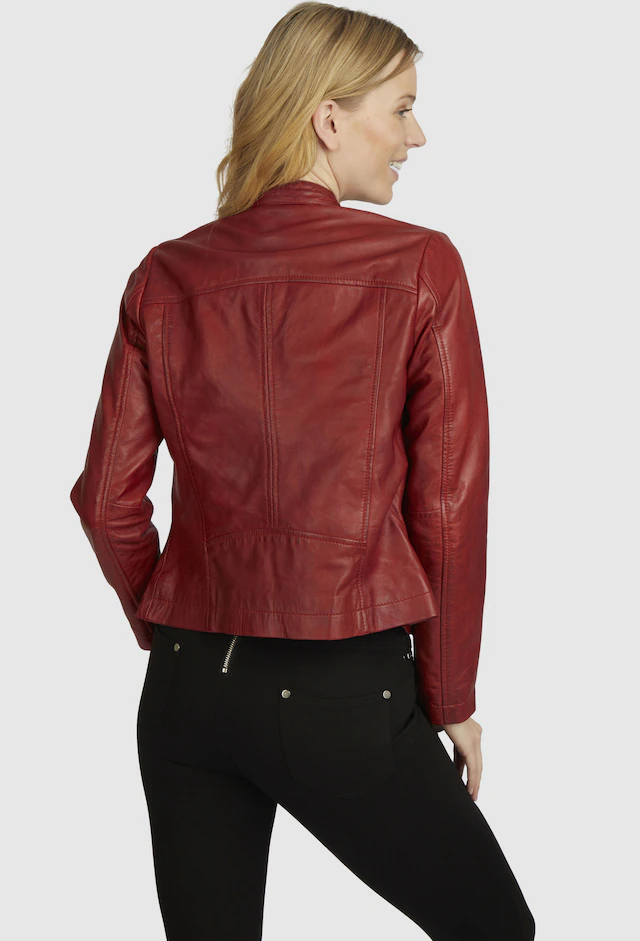 bugatti Lederjacke »BULady-114« ohne Kapuze aus weichem Leder