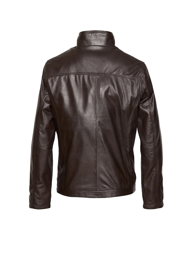bugatti Lederjacke »BUTOTO« ohne Kapuze in Regular Fit