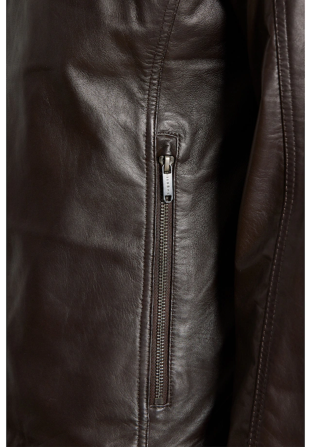 bugatti Lederjacke »BUTOTO« ohne Kapuze in Regular Fit