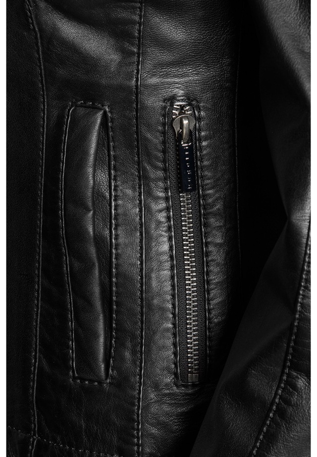 bugatti Lederjacke »bugatti Lederjacke« ohne Kapuze Taillierter Schnitt