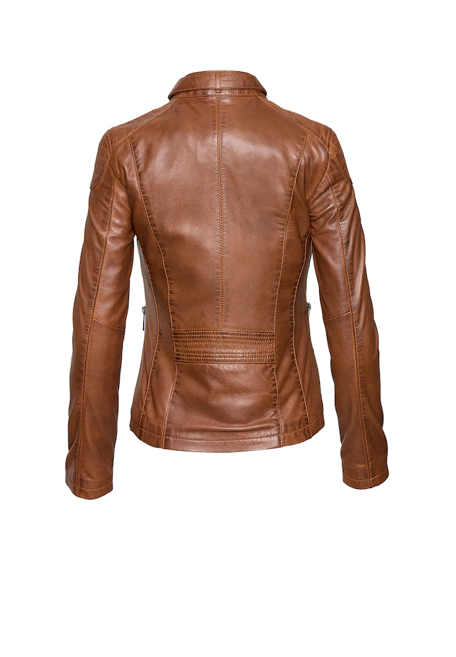 bugatti Lederjacke »bugatti Lederjacke« ohne Kapuze Taillierter Schnitt