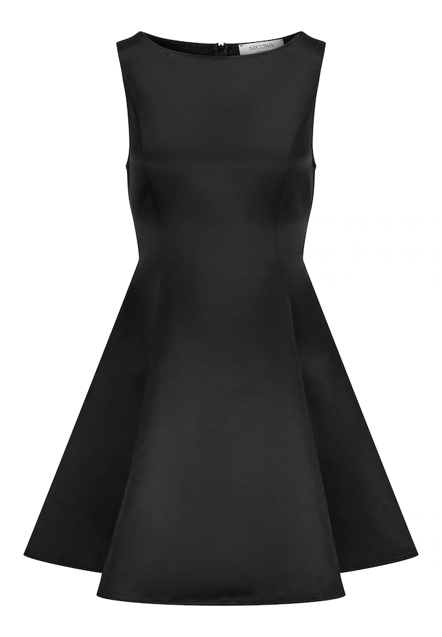 Nicowa Cocktailkleid »RASOMI« Satinkleid mit Tellerrock