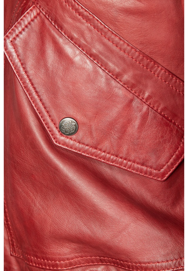 Apple of Eden Lederjacke »Apple of Eden Lederjacke AOE-143« ohne Kapuze mit Reißverschlüsse an den Ärmeln