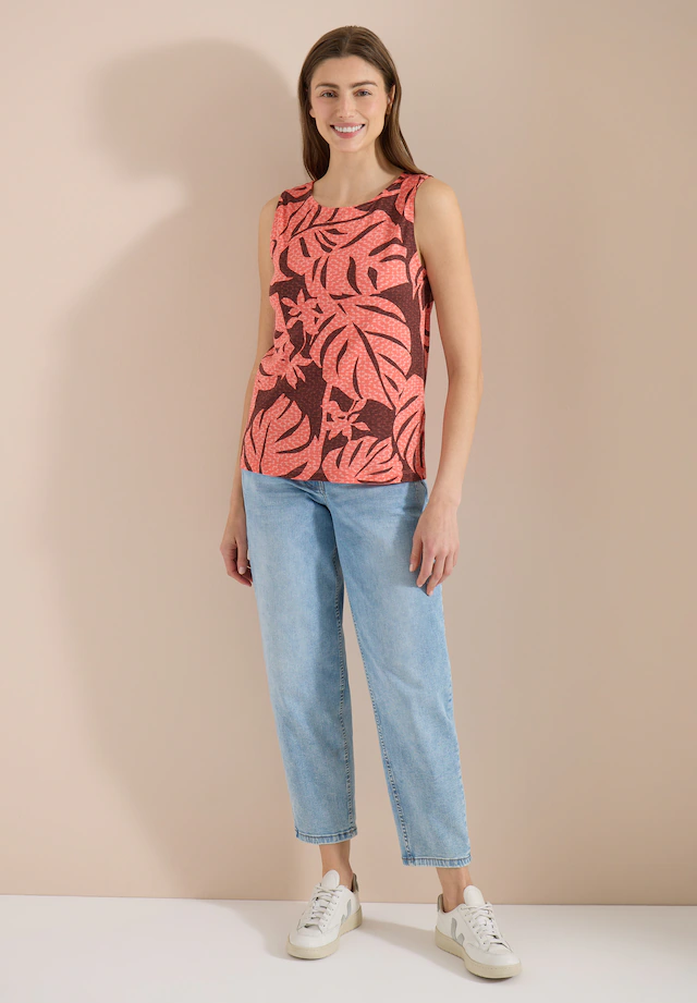 Cecil Tanktop mit Blätterprint