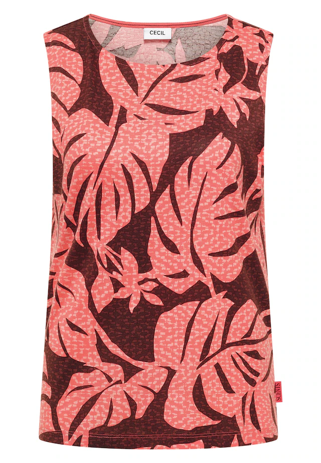 Cecil Tanktop mit Blätterprint