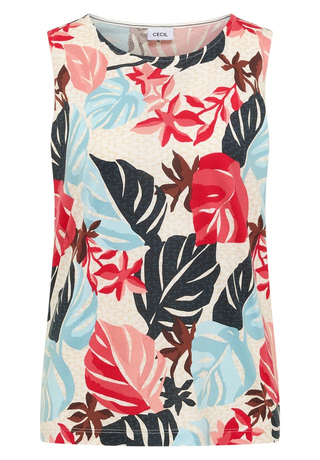 Cecil Tanktop mit Blätterprint