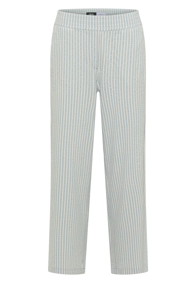 Cecil Stoffhose mit gestreiftem Seersucker-Look