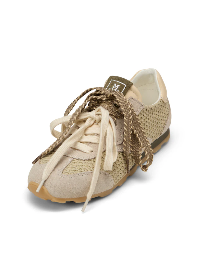 Marc O'Polo Sneaker »in luftiger Häkeloptik mit Leder«