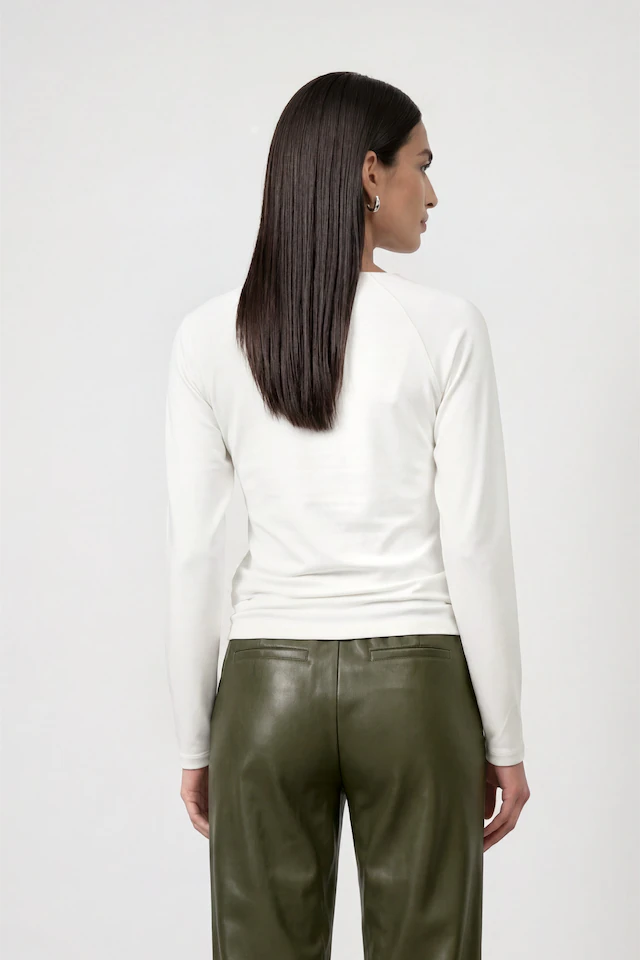 Monari Langarmshirt »Basic« aus weichem Viskose-Modal-Mix, Rundhals