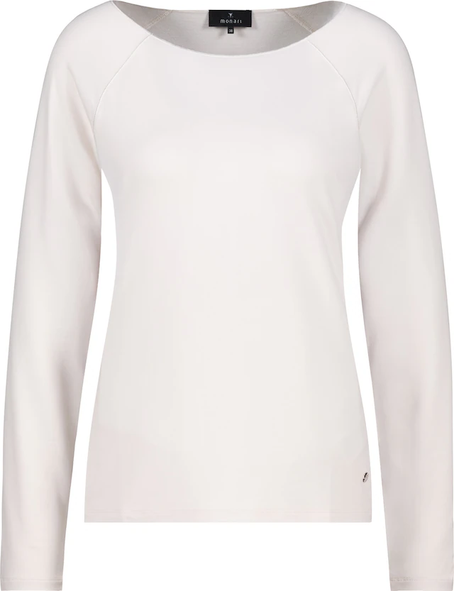 Monari Langarmshirt »Basic« aus weichem Viskose-Modal-Mix, Rundhals