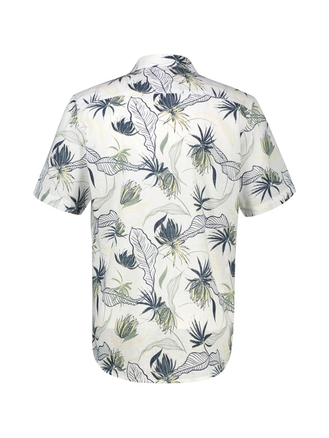 LERROS Kurzarmhemd »Casual Kurzarmhemd mit floralem Print aus leichtem Material«