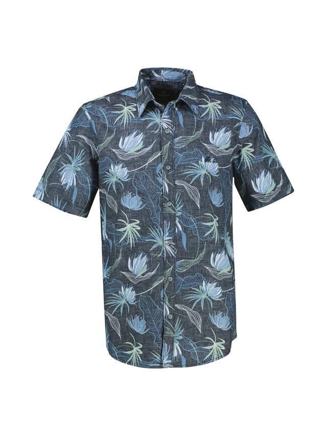 LERROS Kurzarmhemd »Casual Kurzarmhemd mit floralem Print aus leichtem Material«