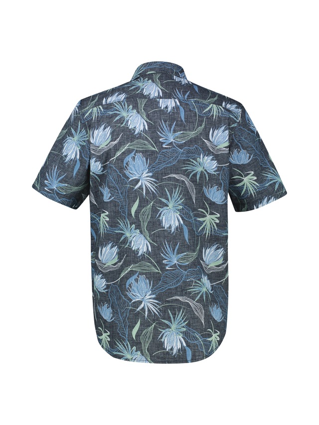 LERROS Kurzarmhemd »Casual Kurzarmhemd mit floralem Print aus leichtem Material«