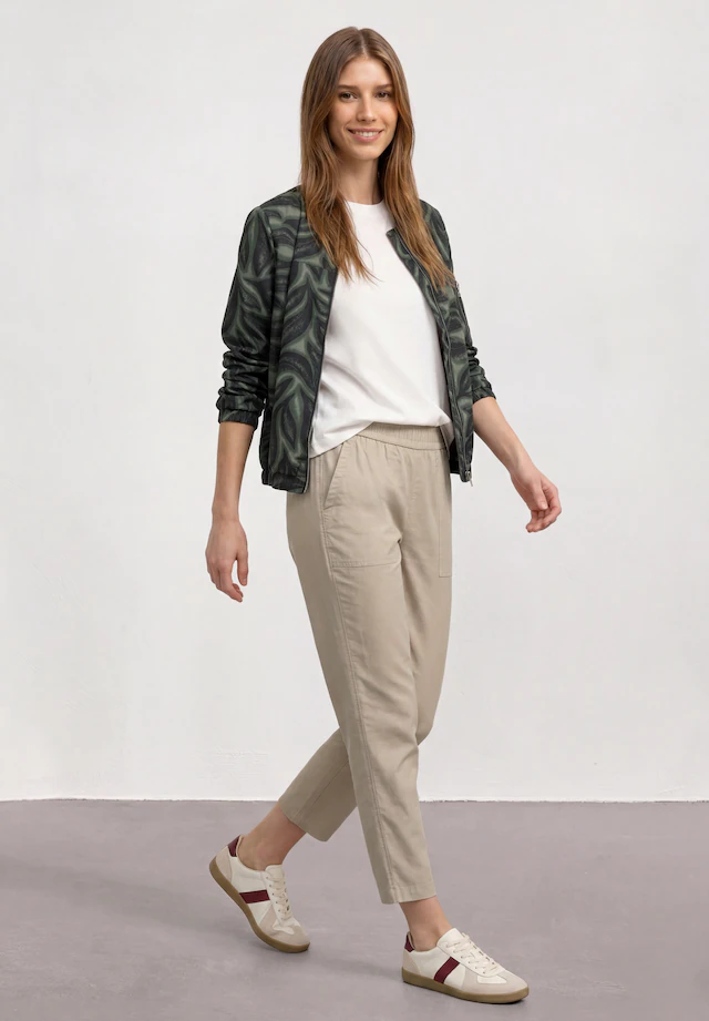 STREET ONE Stoffhose im elastischen Materialmix