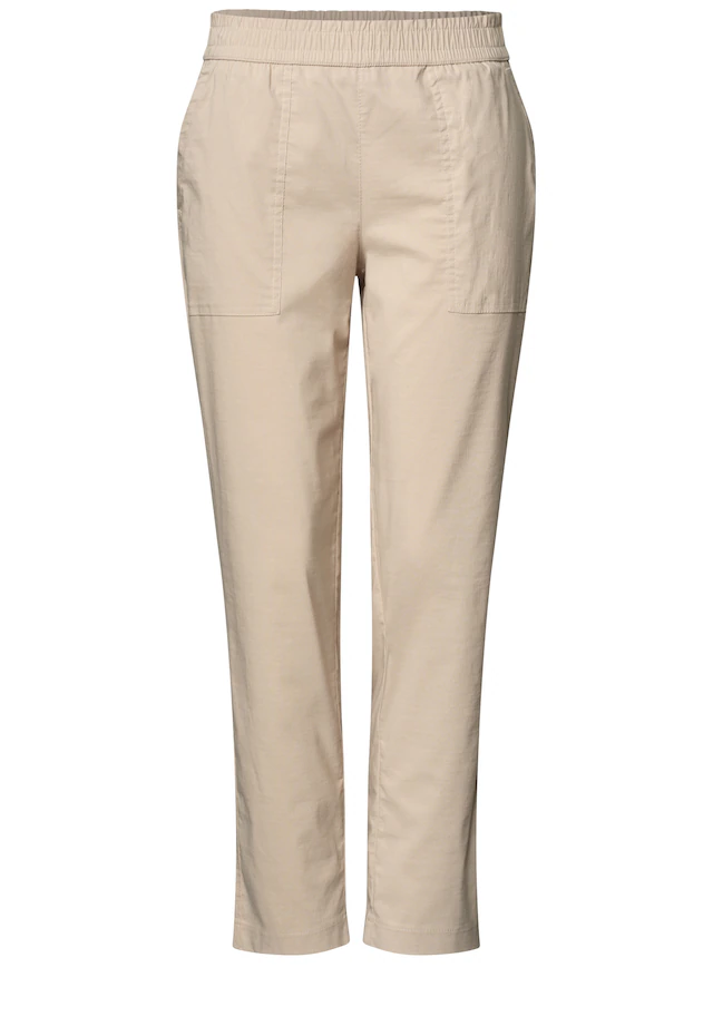 STREET ONE Stoffhose im elastischen Materialmix