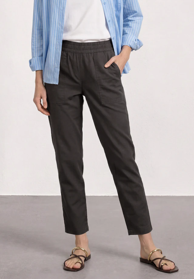 STREET ONE Stoffhose im elastischen Materialmix
