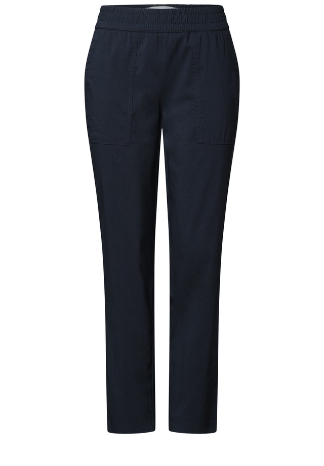 STREET ONE Stoffhose im elastischen Materialmix
