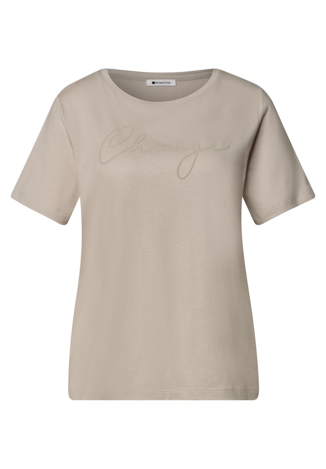 STREET ONE Kurzarmshirt Sommershirt mit Working