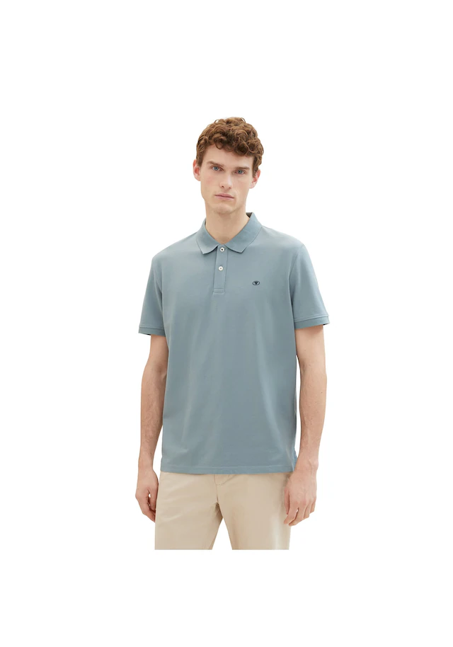 TOM TAILOR Poloshirt »Poloshirt Basic Polo With Contrast 1er Pack« 1
