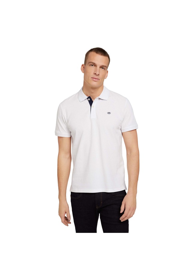 TOM TAILOR Poloshirt »Poloshirt Basic Polo With Contrast 1er Pack« 1