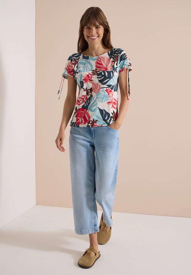 Cecil T-Shirt mit U-Boot-Ausschnitt