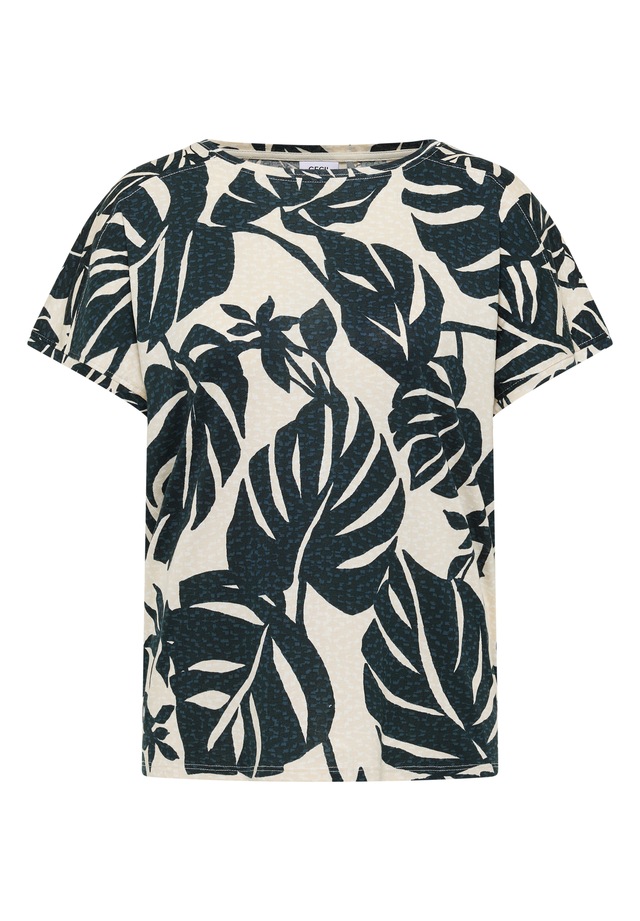 Cecil T-Shirt im angenehmen Materialmix