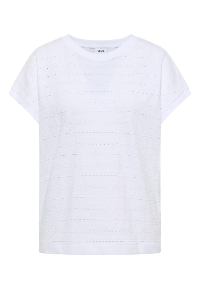 Cecil T-Shirt aus Baumwolle mit Stretchante