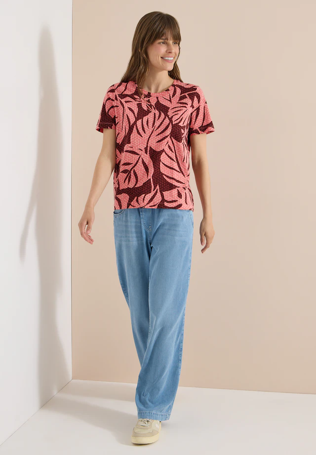 Cecil T-Shirt aus reiner Baumwolle