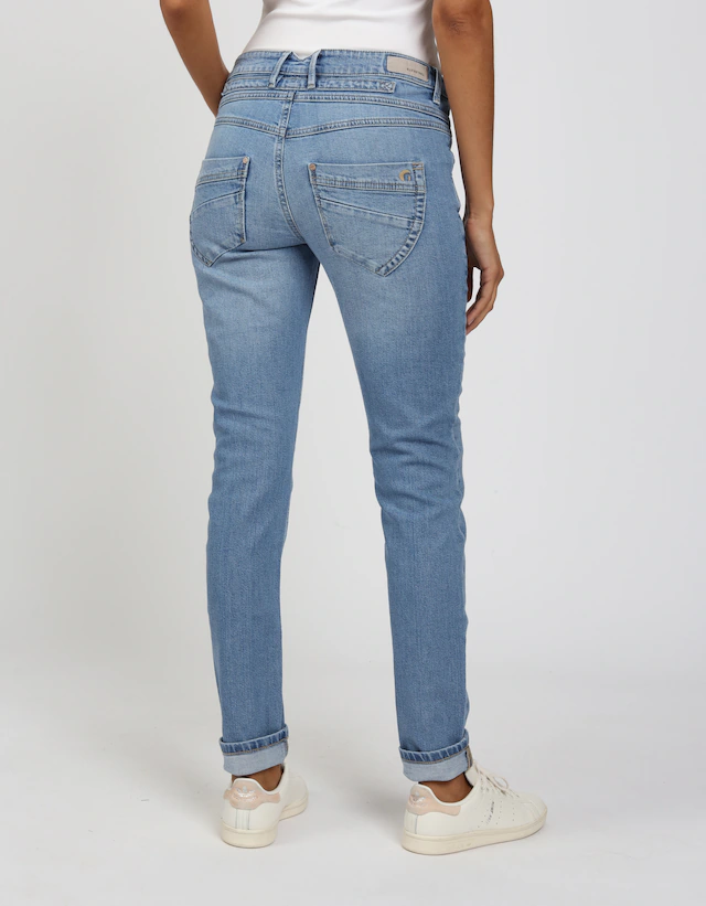 GANG Skinny-fit-Jeans »94MEDINA« mit stylischer halb offener Knopfleiste