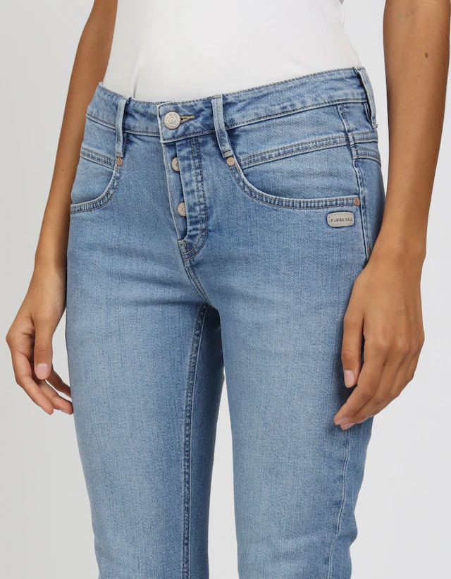 GANG Skinny-fit-Jeans »94MEDINA« mit stylischer halb offener Knopfleiste