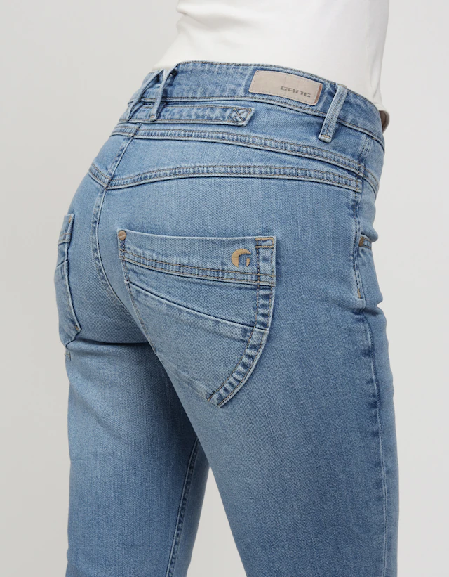GANG Skinny-fit-Jeans »94MEDINA« mit stylischer halb offener Knopfleiste