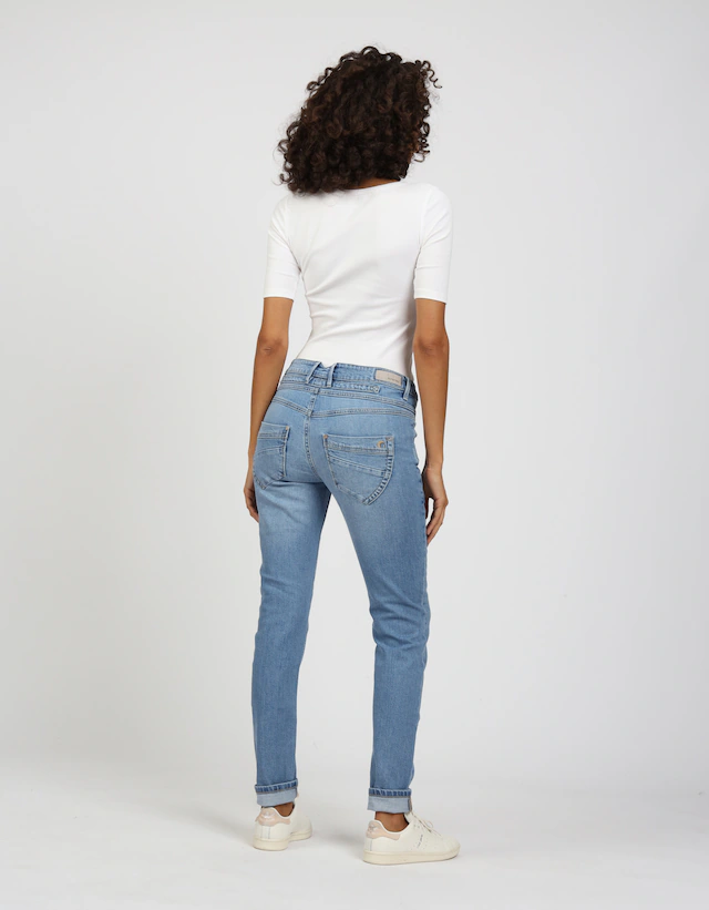 GANG Skinny-fit-Jeans »94MEDINA« mit stylischer halb offener Knopfleiste