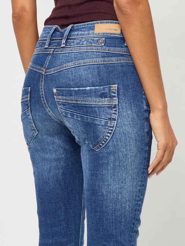 GANG Skinny-fit-Jeans »94MEDINA« mit stylischer halb offener Knopfleiste