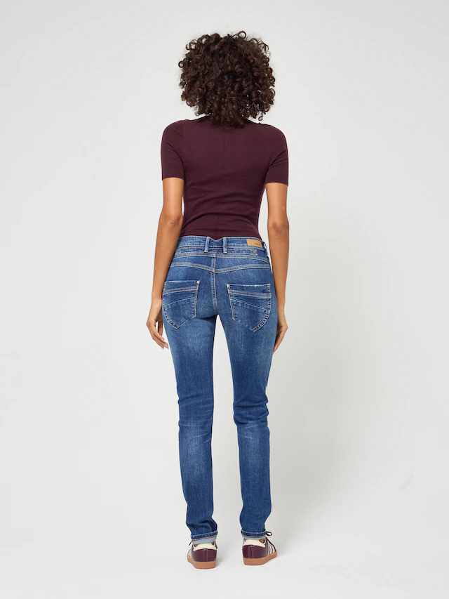 GANG Skinny-fit-Jeans »94MEDINA« mit stylischer halb offener Knopfleiste
