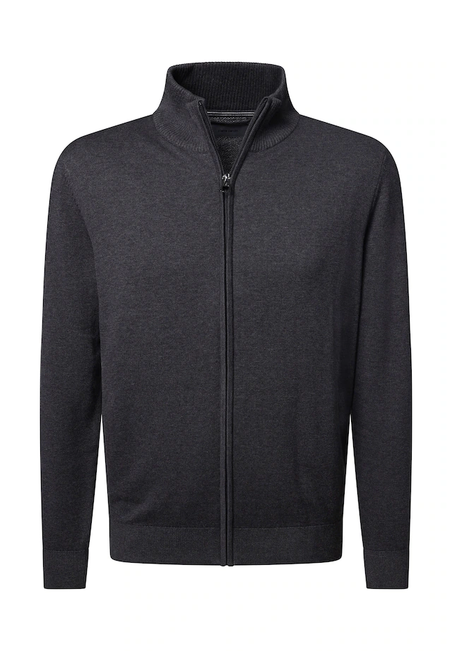 Pierre Cardin Strickjacke »Pierre Cardin Strickjacke« mit durchgehendem Reißverschluss