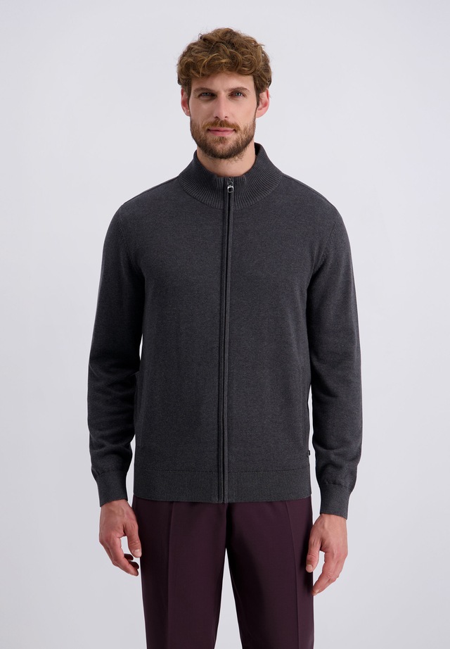 Pierre Cardin Strickjacke »Pierre Cardin Strickjacke« mit durchgehendem Reißverschluss