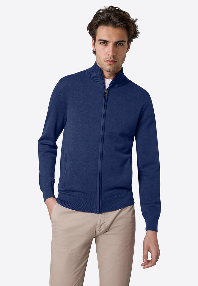 Pierre Cardin Strickjacke »Pierre Cardin Strickjacke« mit durchgehendem Reißverschluss