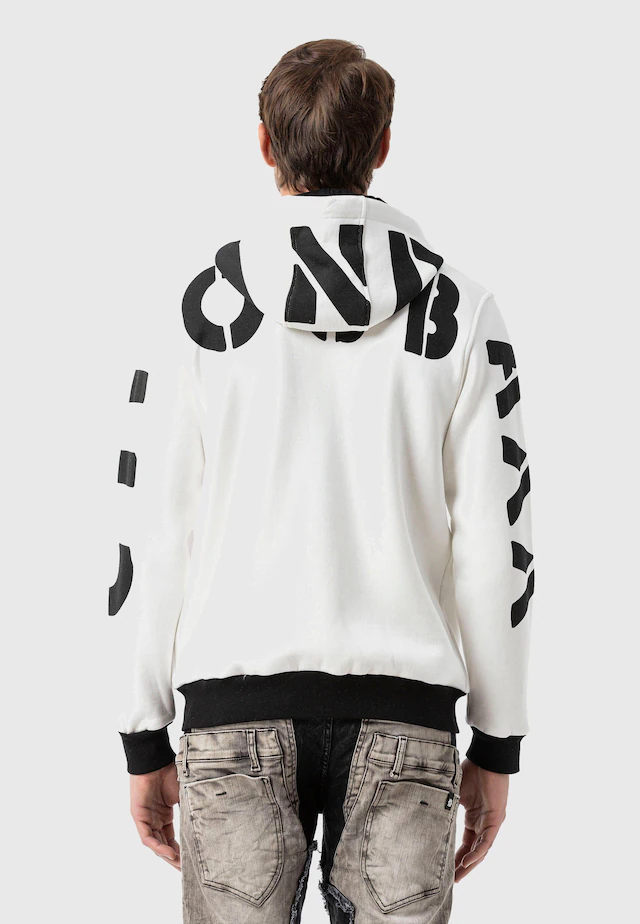 Cipo & Baxx Strickjacke »Sweatjacken« 1 mit Ärmel- und Rückenprint