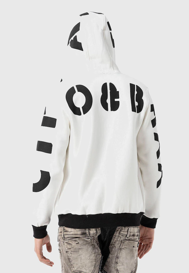 Cipo & Baxx Strickjacke »Sweatjacken« 1 mit Ärmel- und Rückenprint