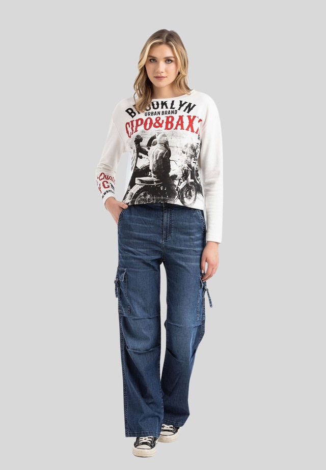 Cipo & Baxx T-Shirt »Cipo & Baxx Sweatshirts LONG SLEEVE T-SHIRT« hohem Tragekomfort