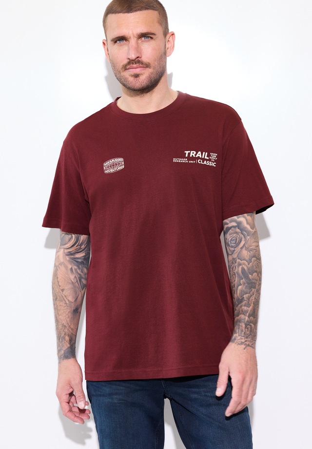 STREET ONE MEN T-Shirt aus reiner Baumwolle