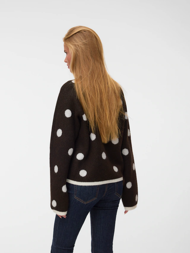 Vero Moda Rundhalspullover »VMLIV LS KNIT EXP EXP« Kunstfaser