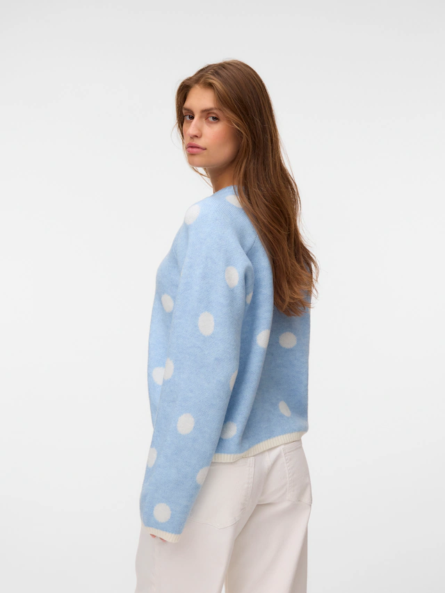 Vero Moda Rundhalspullover »VMLIV LS KNIT EXP EXP« Kunstfaser