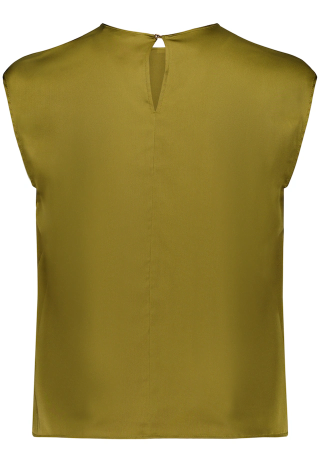 Zero Satinbluse »Damen mit Rundhalsausschnitt«